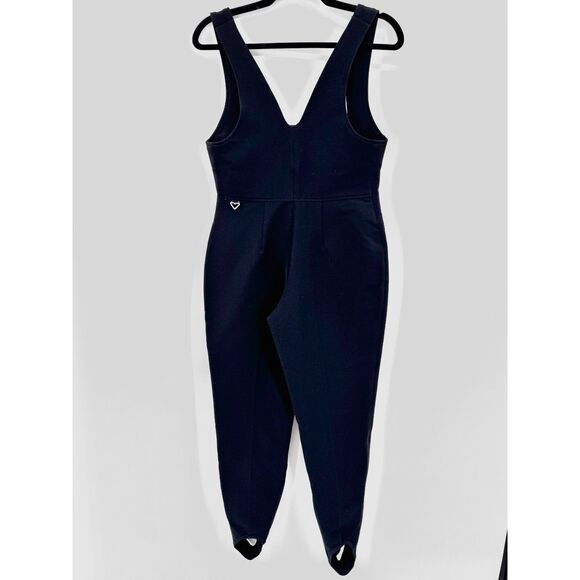 OBERMEYER Black Snow Ski Suit Stirrup Jumpsuit Bib Size 12 - Picture 6 of 8